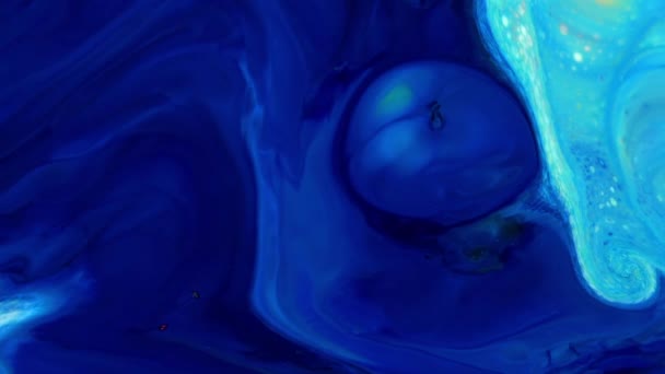 Абстрактні Органічні Гіпнотичні Чорнила Барвисті Розмальовки — стокове відео
