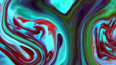 Soyut Renkli Sıvı Boya Akan Arkaplan Dokusunun Yakın Çekimi.