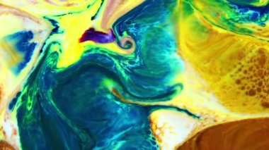 Akışkan Boyama Soyut Doku Yoğun Renkli Galaktik Canlı Renkler Doku Biçimi