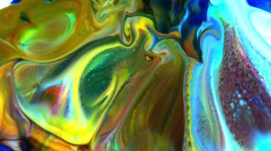 Akışkan Boyama Soyut Doku Yoğun Renkli Galaktik Canlı Renkler Doku Biçimi.