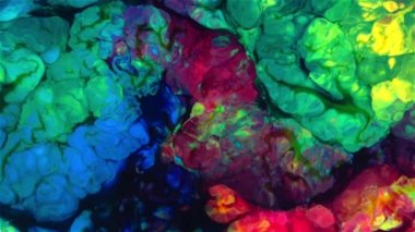 Akışkan Boyama Soyut Doku Yoğun Renkli Galaktik Canlı Renkler Doku Biçimi.