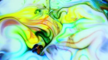 Akışkan Boyama Soyut Doku Yoğun Renkli Galaktik Canlı Renkler Doku Biçimi.