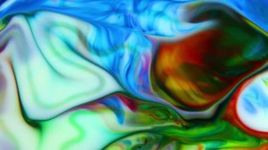 Akışkan Boyama Soyut Doku Yoğun Renkli Galaktik Canlı Renkler Doku Biçimi.