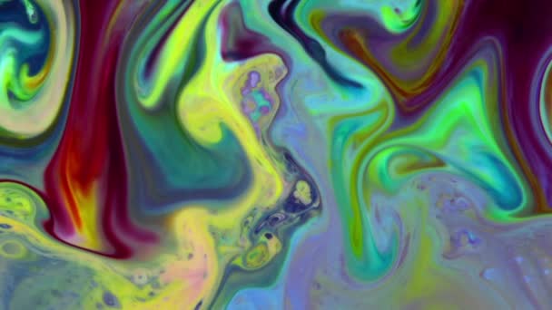色彩斑斓的银河圣液波纹背景 — 图库视频影像