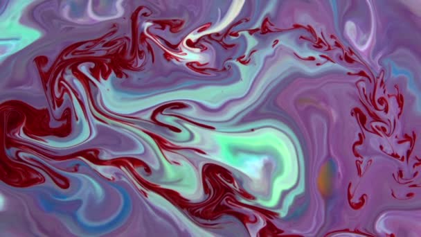 추상적 갈라스트랄 Sacral Liquid Waves Texture Background — 비디오
