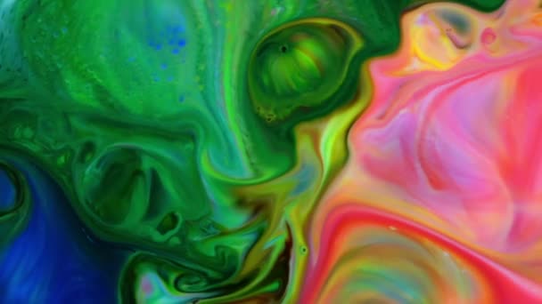 Abstrakte Bunte Galaktische Sakrale Flüssige Wellen Textur Hintergrund — Stockvideo
