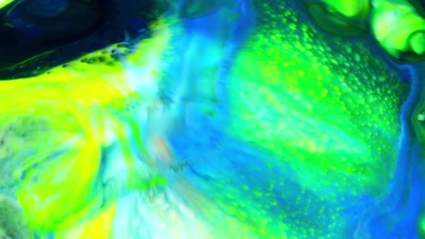 Abstrait Coloré Galactic Sacré Ondes Liquides Texture Fond — Video