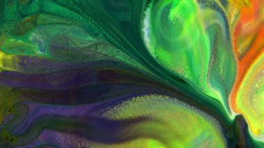 Akışkan Boyama Soyut Doku Yoğun Renkli Galaktik Canlı Renkler Doku Biçimi.