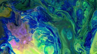 Soyut Renkli Ters Boya Patlaması Yayılma ve Doku.