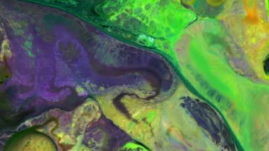 Soyut Renkli Ters Boya Patlaması Yayılma ve Doku.