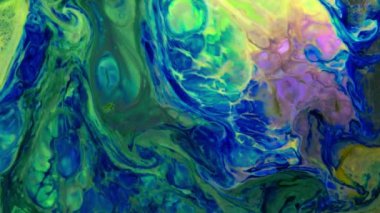 Soyut Renkli Ters Boya Patlaması Yayılma ve Doku.