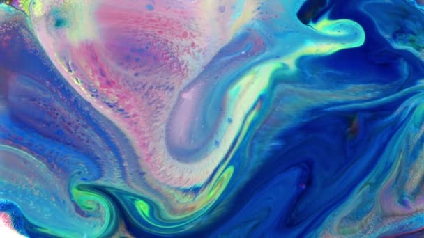 Soyut Renkli Galaktik Sacral Sıvı Dalgalar Doku Arkaplanı — Stok video