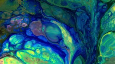 Soyut Psikedelik Kozmos Sıvı Hareketli Galaktik Doku Görüntüsü.