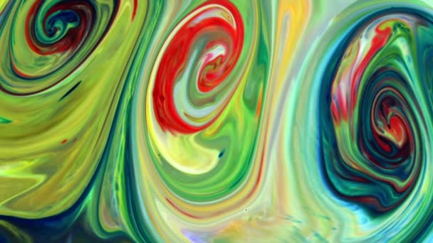 Abstract Psychedelic Cosmos Paint Liquid Motion Galactic Background Textura Filmagem — Vídeo de Stock