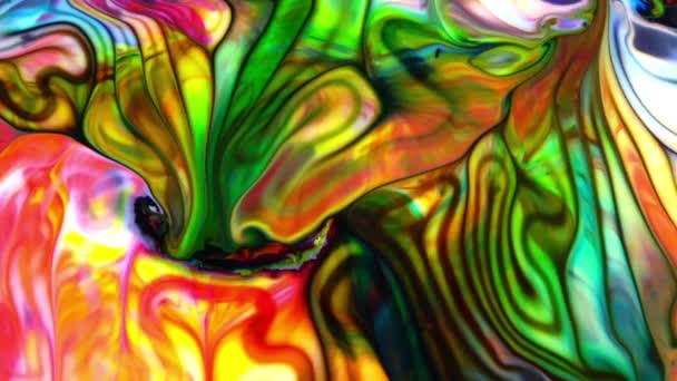 Abstrakti Psykedeelinen Cosmos Paint Liquid Motion Galaktinen Tausta Tekstuuri Kuvamateriaalia — kuvapankkivideo