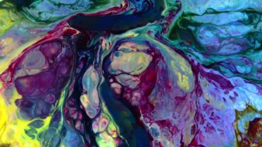 Soyut Renkli Galaktik Sacral Sıvı Dalgalar Doku Arkaplanı.