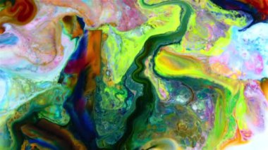 Soyut Renkli Galaktik Sacral Sıvı Dalgalar Doku Arkaplanı.