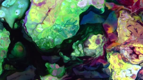 Streszczenie Kolorowe Galaktyczne Sakralne Fale Ciekłe Tekstura Tło — Wideo stockowe