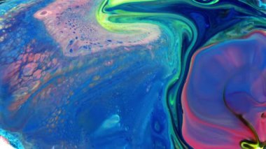 Soyut Renkli Galaktik Sacral Sıvı Dalgalar Doku Arkaplanı.