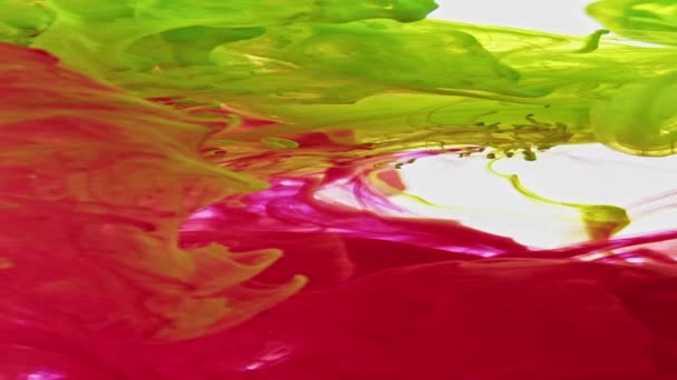 Tinta Abstrata Espalhada Textura Água — Vídeo de Stock