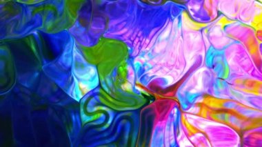 Soyut Renkli Sıvı Boya Arkaplanının Yakın Çekimi. 