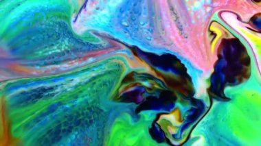 Soyut Renkli Galaktik Sacral Mürekkep Dalgaları Doku Arkaplanı.