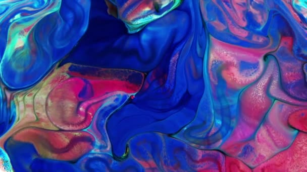 Colorful Liquid Smooth Abstract Fluid Background Texture — Wideo stockowe