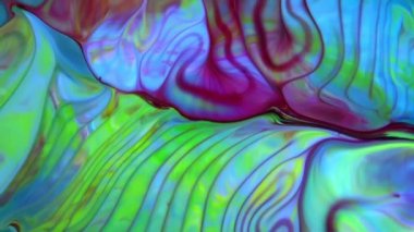 Soyut Renkli Sıvı Boya Arkaplanının Yakın Çekimi. 