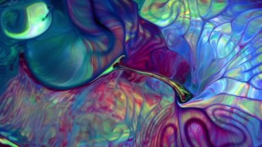 Soyut Renkli Galaktik Sacral Mürekkep Dalgaları Doku Arkaplanı.