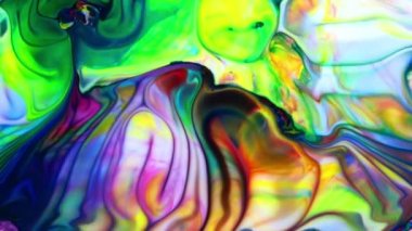 Soyut Renkli Galaktik Sacral Mürekkep Dalgaları Doku Arkaplanı.