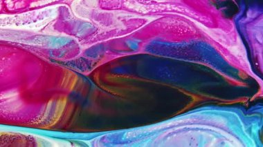 Soyut Renkli Galaktik Sacral Mürekkep Dalgaları Doku Arkaplanı.