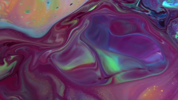 カラフルな液体滑らかな抽象流体の背景テクスチャ — ストック動画