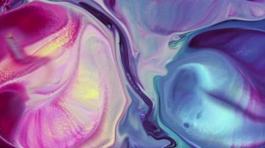 Soyut Renkli Sıvı Boya Arkaplanının Yakın Çekimi. 