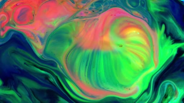 Abstrait Grunge Couleur Encre Peinture Propagation Explosion Fond — Video