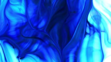 Renkli Kaos Mürekkebi Sıvı Türbülans Hareketinde Yayıldı. 