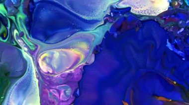 Soyut Renkli Galaktik Sacral Mürekkep Dalgaları Doku Arkaplanı.