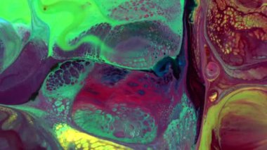 Soyut Renkli Galaktik Sacral Mürekkep Dalgaları Doku Arkaplanı.