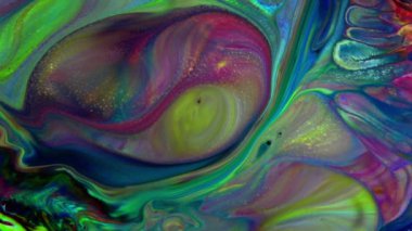 Soyut Renkli Galaktik Sacral Mürekkep Dalgaları Doku Arkaplanı.