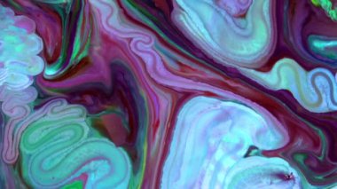 Soyut Renkli Galaktik Sacral Mürekkep Dalgaları Doku Arkaplanı.