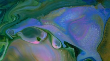 Soyut Organik Hipnotik Mürekkep Renkli Boya Yayılır.