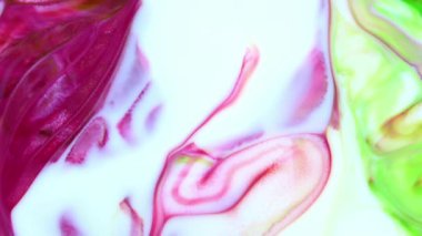 Soyut Organik Hipnotik Mürekkep Renkli Boya Yayılır.