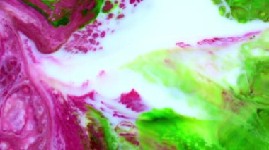 Soyut Organik Hipnotik Mürekkep Renkli Boya Yayılır.