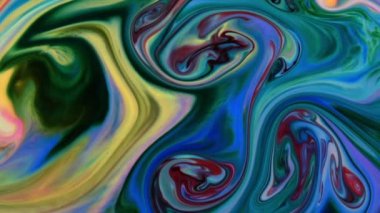 Soyut Renkli Galaktik Sacral Mürekkep Dalgaları Doku Arkaplanı.