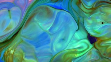 Soyut Renkli Galaktik Sacral Mürekkep Dalgaları Doku Arkaplanı.