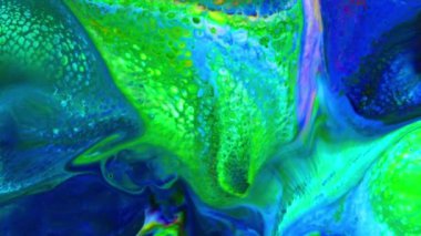 Soyut Renkli Galaktik Sacral Mürekkep Dalgaları Doku Arkaplanı.