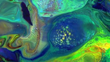 Soyut Renkli Galaktik Sacral Mürekkep Dalgaları Doku Arkaplanı.