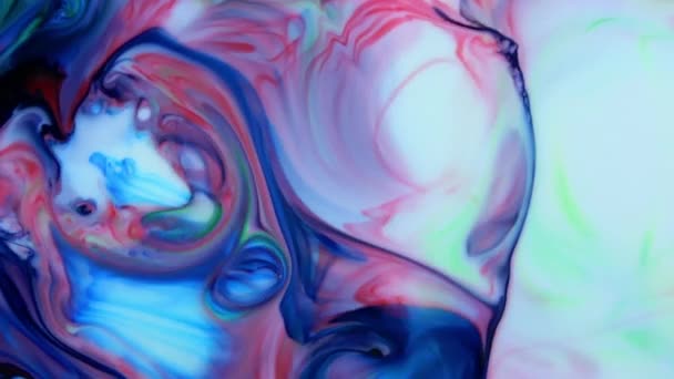 Abstrakte Bunte Galaktische Sacral Liquid Ink Waves Textur Hintergrund — Stockvideo