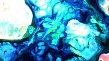 Soyut Renkli Galaktik Sacral Mürekkep Dalgaları Doku Arkaplanı.