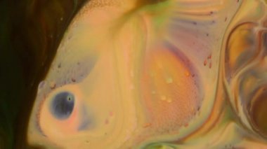 Soyut Renkli Galaktik Sacral Mürekkep Dalgaları Doku Arkaplanı.