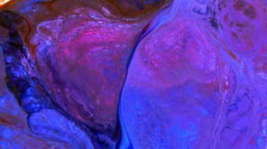 Sanatın Soyut Güzelliği Boya Patladı Renkli Fantezi Yayıldı